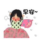 超実用的な毎日の語彙、かわいい女の子（個別スタンプ：6）