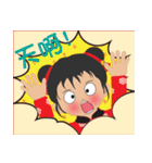 超実用的な毎日の語彙、かわいい女の子（個別スタンプ：19）