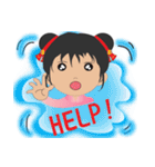 超実用的な毎日の語彙、かわいい女の子（個別スタンプ：28）