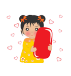 超実用的な毎日の語彙、かわいい女の子（個別スタンプ：29）