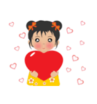 超実用的な毎日の語彙、かわいい女の子（個別スタンプ：30）