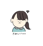 ゆるい動物と女の子（個別スタンプ：5）