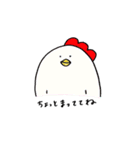 ゆるい動物と女の子（個別スタンプ：6）