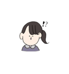 ゆるい動物と女の子（個別スタンプ：25）