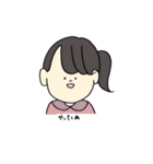 ゆるい動物と女の子（個別スタンプ：31）