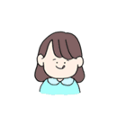 ゆるい動物と女の子（個別スタンプ：34）
