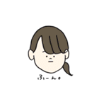 ゆるい動物と女の子（個別スタンプ：37）