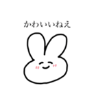 ピースうさぎちゃん（個別スタンプ：3）