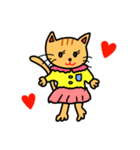 猫人間ネココちゃん セリフ無し（個別スタンプ：8）