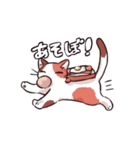猫バタートーストスタンプ（個別スタンプ：1）