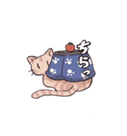 猫バタートーストスタンプ（個別スタンプ：3）