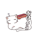 猫バタートーストスタンプ（個別スタンプ：4）