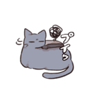 猫バタートーストスタンプ（個別スタンプ：11）