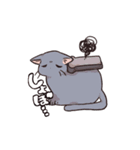 猫バタートーストスタンプ（個別スタンプ：18）