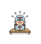 Do your best. Hero 【 勉強熱心 】（個別スタンプ：21）