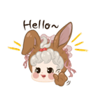 犬とウサギさん（個別スタンプ：1）