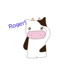 【English】Happy Moo Cow Animation1（個別スタンプ：7）