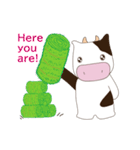【English】Happy Moo Cow Animation1（個別スタンプ：20）