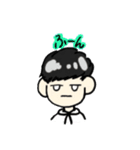 白パーカーの男の子（個別スタンプ：1）