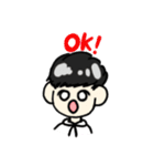 白パーカーの男の子（個別スタンプ：10）