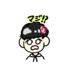 白パーカーの男の子（個別スタンプ：15）