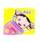 ラビットヘアーの可愛い子（個別スタンプ：4）