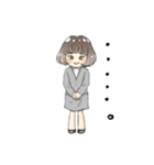 ボブヘアのOLさん（個別スタンプ：10）