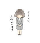 ボブヘアのOLさん（個別スタンプ：12）