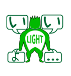 真似しないで✪LIGHT MAN✪（個別スタンプ：1）