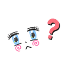 お顔のかわいいスタンプ（個別スタンプ：7）