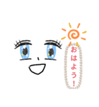 お顔のかわいいスタンプ（個別スタンプ：8）