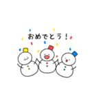 雪だるまだよ！！！（個別スタンプ：5）