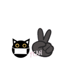 マスク！黒猫〔くろねこ〕にーにゃん。（個別スタンプ：39）