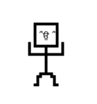 顔文字棒人間（個別スタンプ：2）