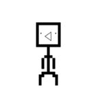 顔文字棒人間（個別スタンプ：4）