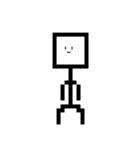 顔文字棒人間（個別スタンプ：5）