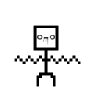 顔文字棒人間（個別スタンプ：8）
