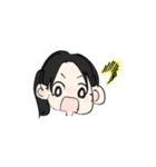 文字なしスタンプ(m'v')m（個別スタンプ：5）