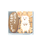 白い犬と一緒（個別スタンプ：3）