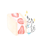白い犬と一緒（個別スタンプ：4）