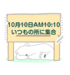 ひとこと白クマ【メッセージスタンプ】（個別スタンプ：20）