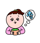 【かわいい女の子】毎日使いやすいスタンプ（個別スタンプ：33）