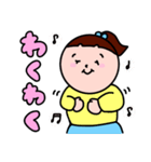 【かわいい女の子】毎日使いやすいスタンプ（個別スタンプ：37）