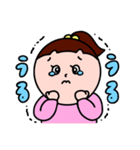 【かわいい女の子】毎日使いやすいスタンプ（個別スタンプ：40）
