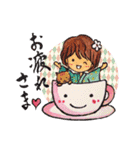 和服ガールの日常スタンプ（個別スタンプ：27）