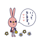 ハッピーラビット♡敬語で丁寧に（個別スタンプ：2）