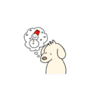 スノーボードする犬（個別スタンプ：10）