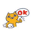 たらふくネコと気になる生活。（個別スタンプ：1）