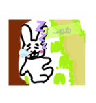 ウサギ カメ（個別スタンプ：3）