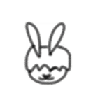 ラビット(๑´×`๑)（個別スタンプ：6）